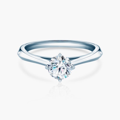 Pierścionek zaręczynowy The Light: białe złoto, diament laboratoryjny